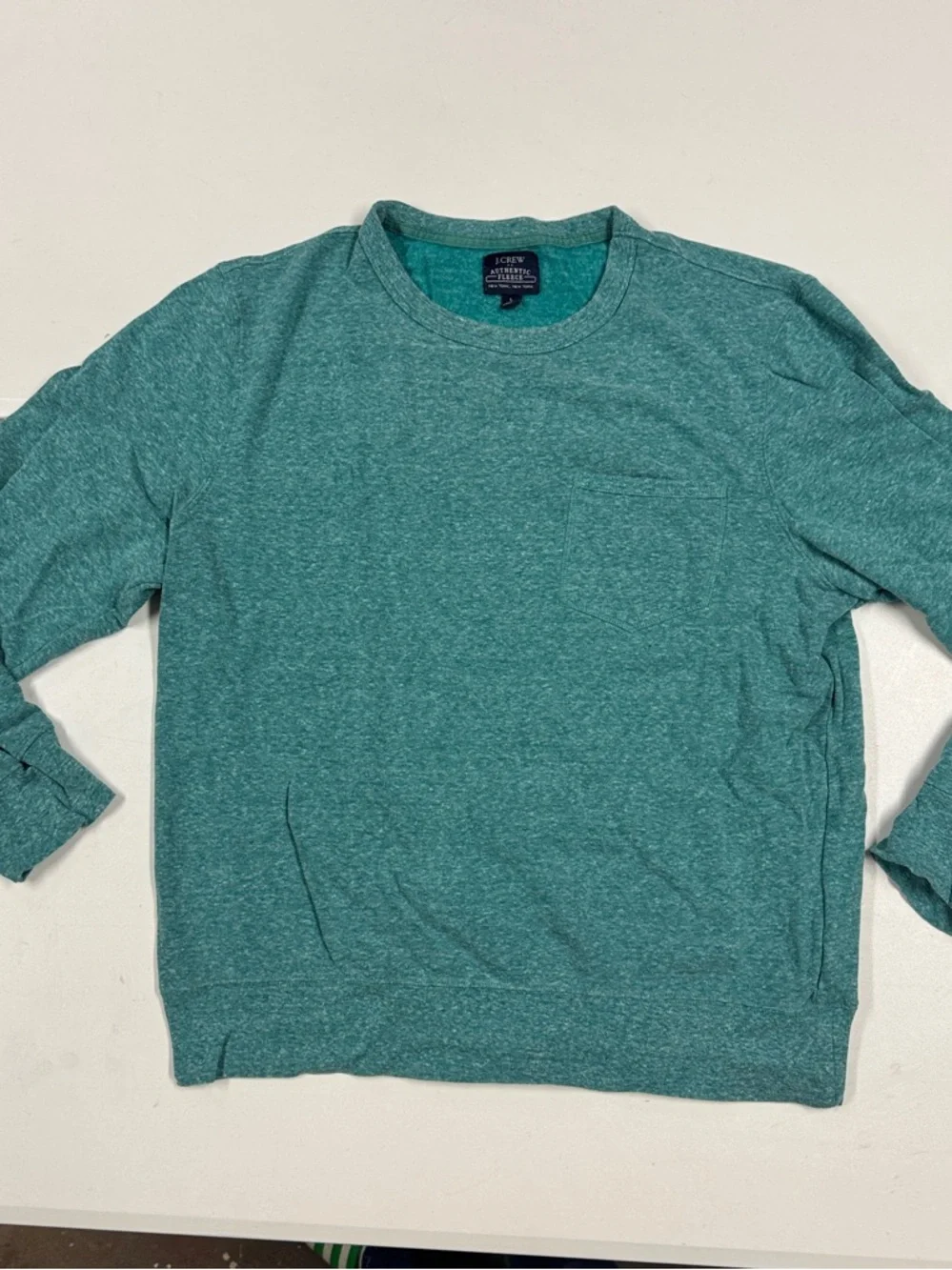 J. Crew Men's Crewneck Sweater in Teal